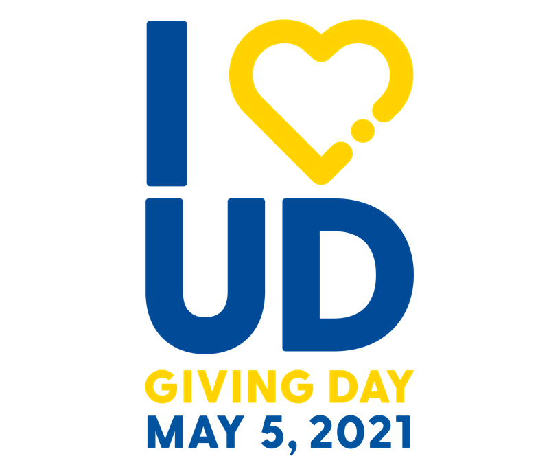 logo for I heart UD Giving Day May 5 2021