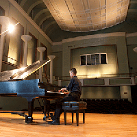 Piano performance in Gore Recital Hall