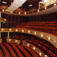 Interior of Thompson Theatre in the Roselle Center for the Arts