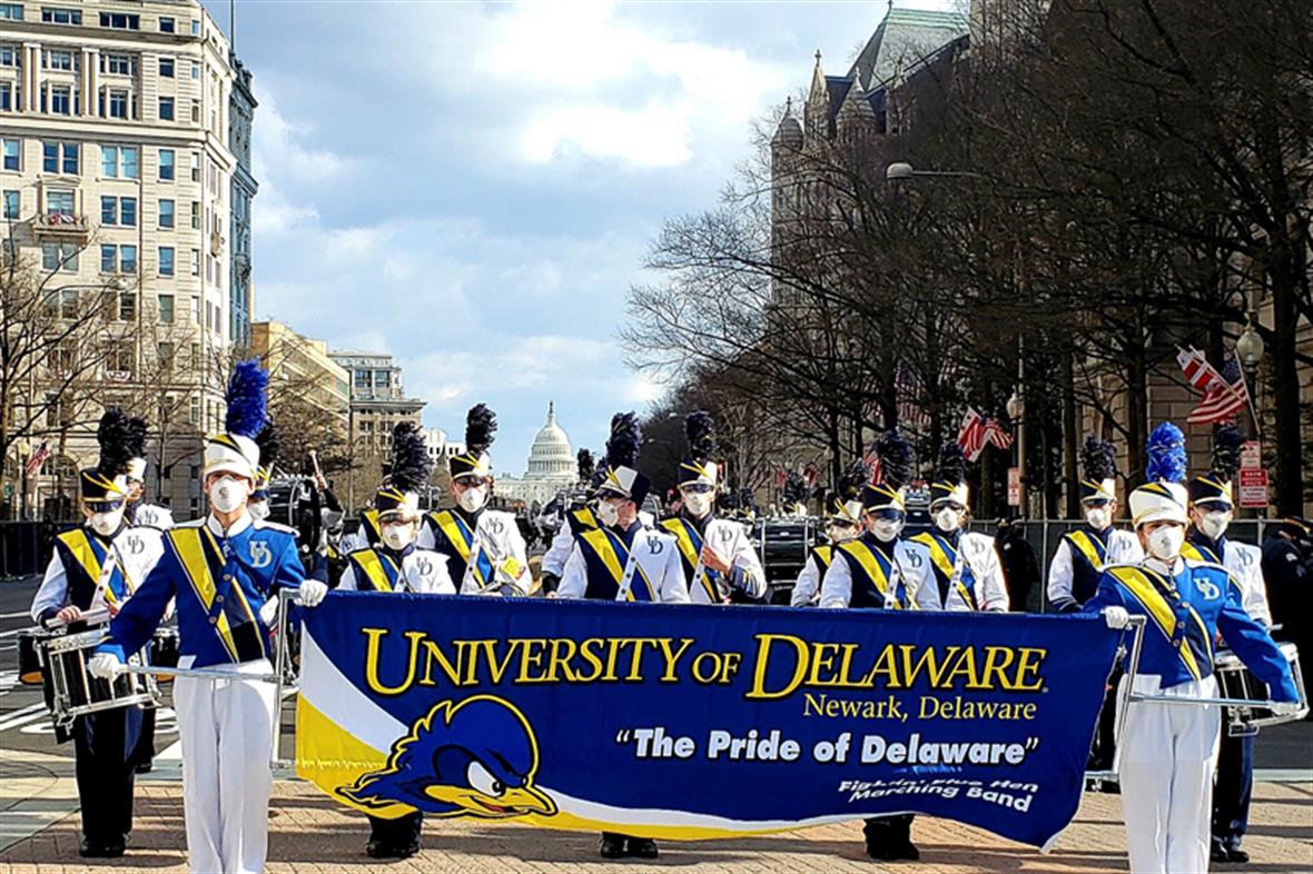 UDMB marching in parade
