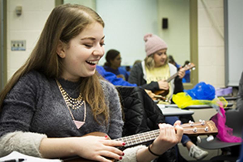 music students in the classroom